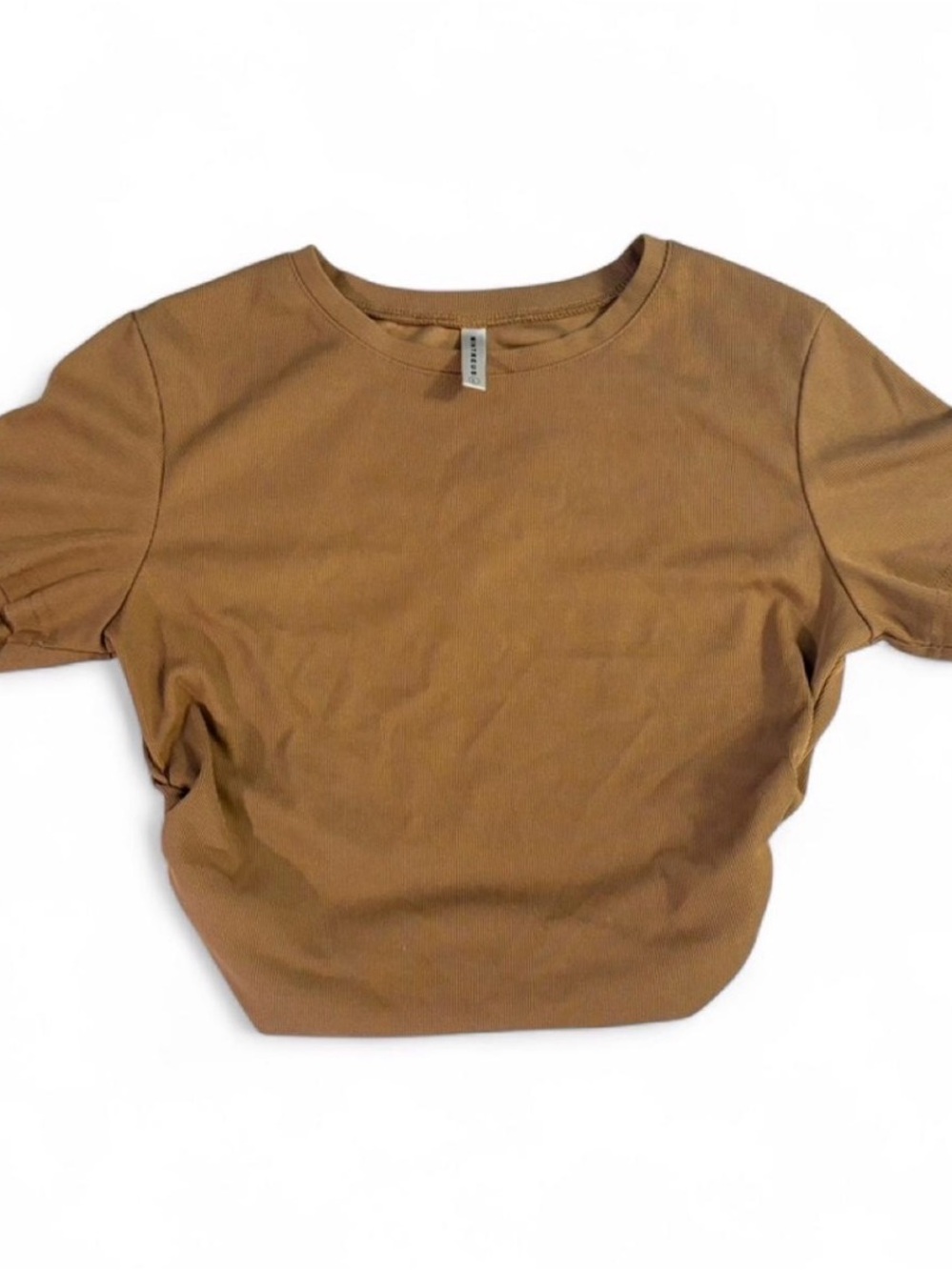 Everyday Crewneck Tee in Caramel Brown